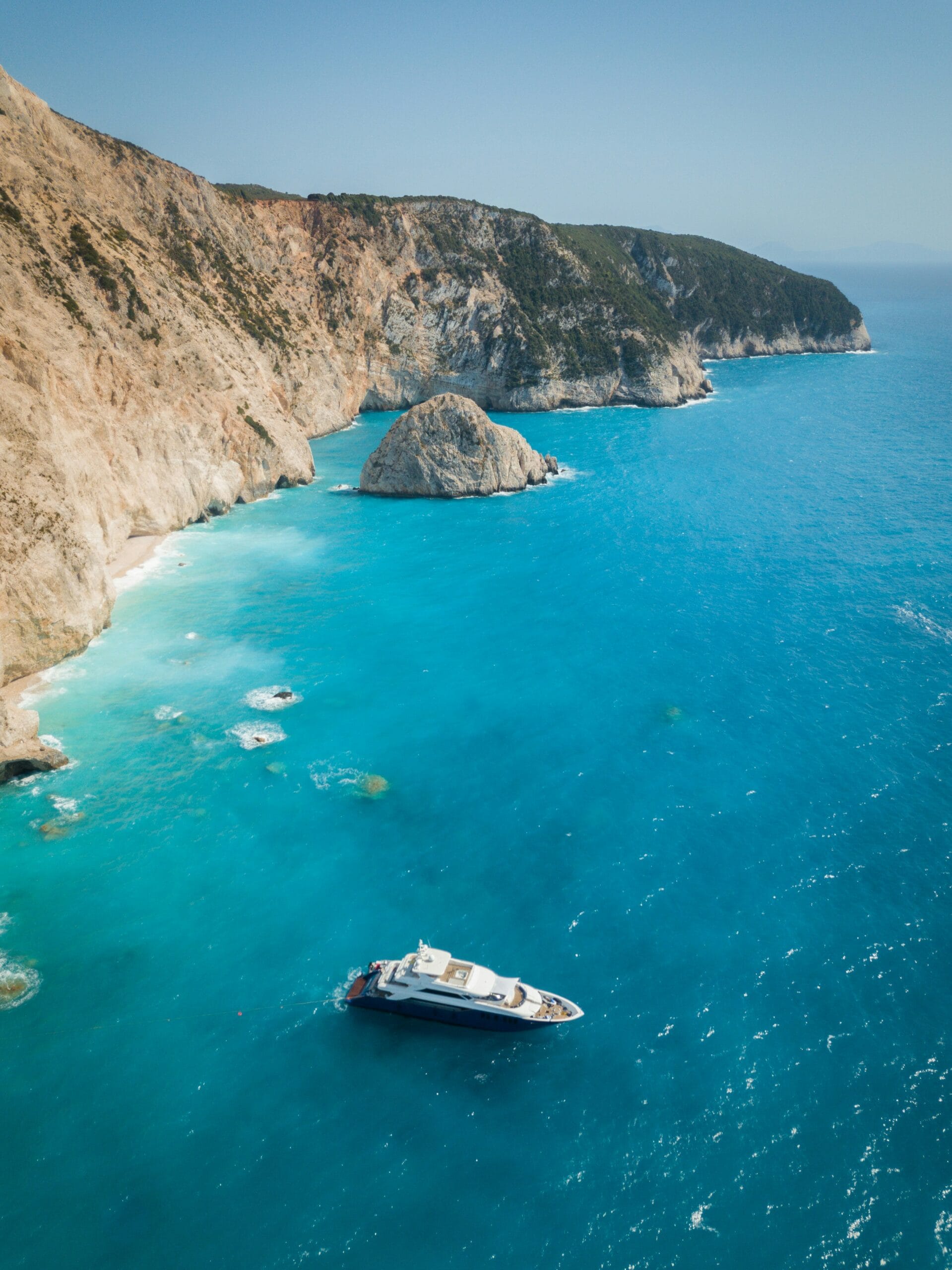 The Ultimate Guide to Porto Katsiki (2027) 1 Porto Katsiki Beach in Lefkada with turquoise Ionian water and dramatic limestone cliffs