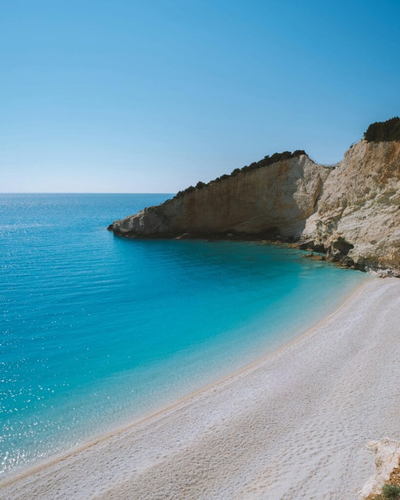 GALLERY 23 Quiet Porto Katsiki beach and turquoise Ionian Sea near Villas Katsiki Lefkada